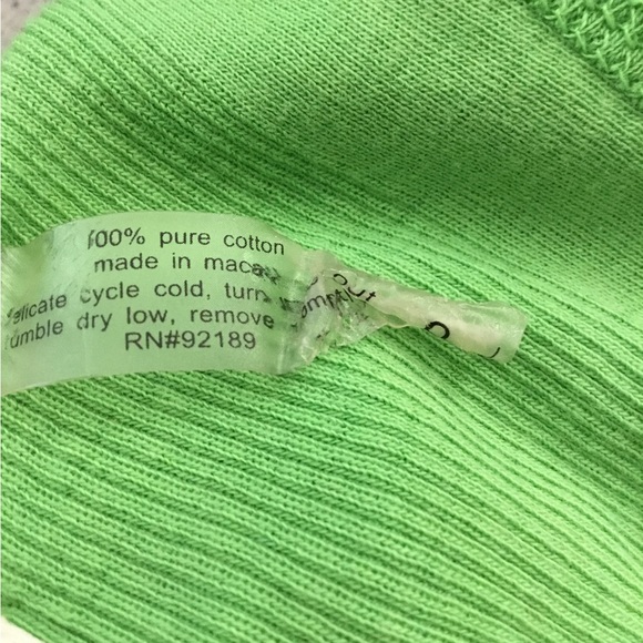 Twisted Heart Green Tank Top Sequins Heart Size SP. $25 - Picture 5 of 10